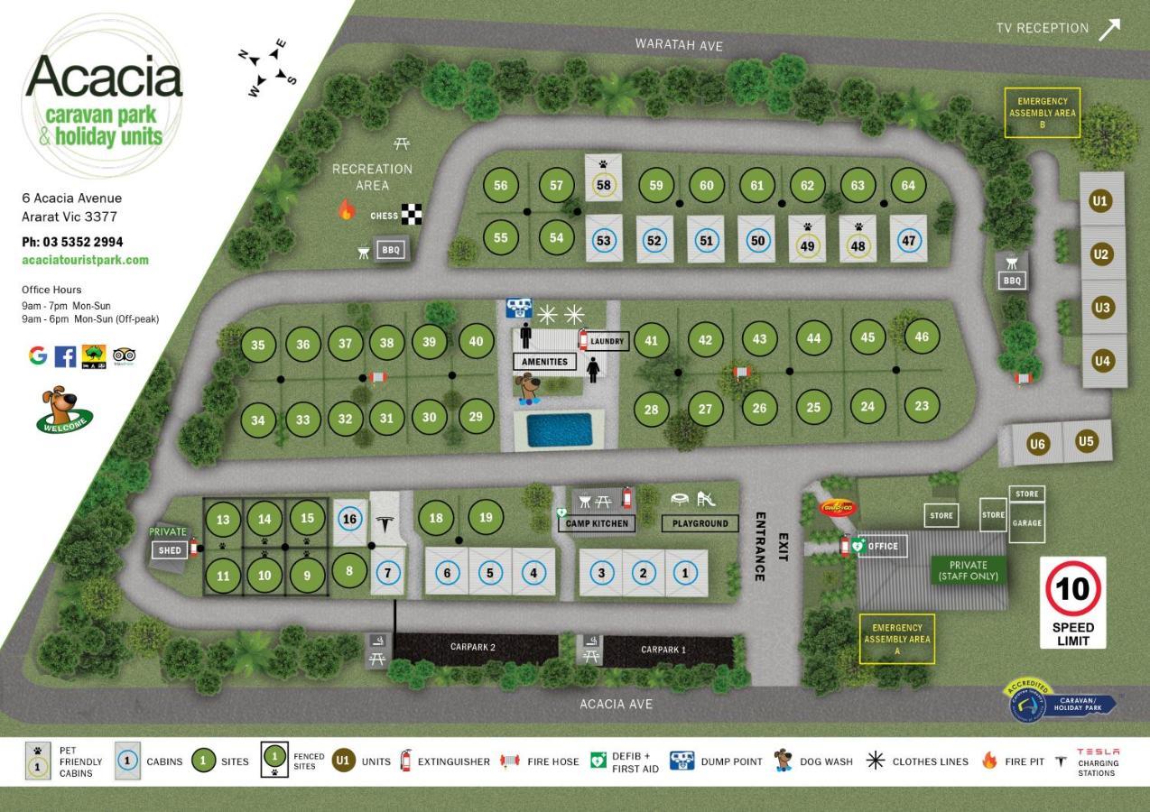 Acacia Caravan Park & Holiday Units Ararat Zewnętrze zdjęcie